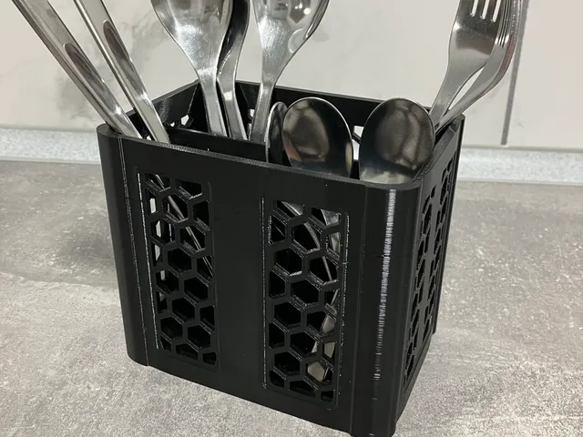 Honeycomb Cutlery Holder – Modular Kitchen Organizer