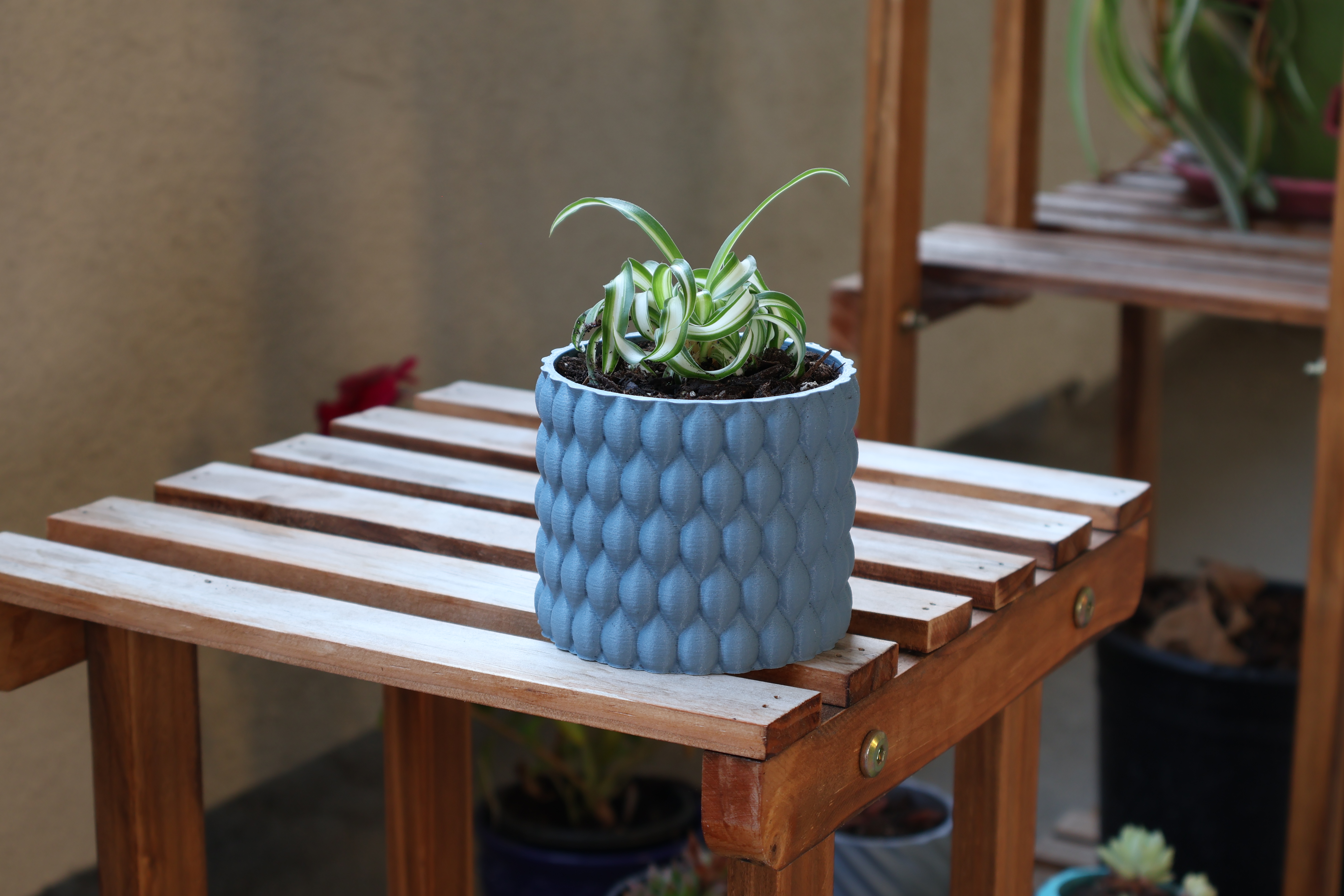 Bourbonic Tears Planter with drainage holes 3D model thumbnail