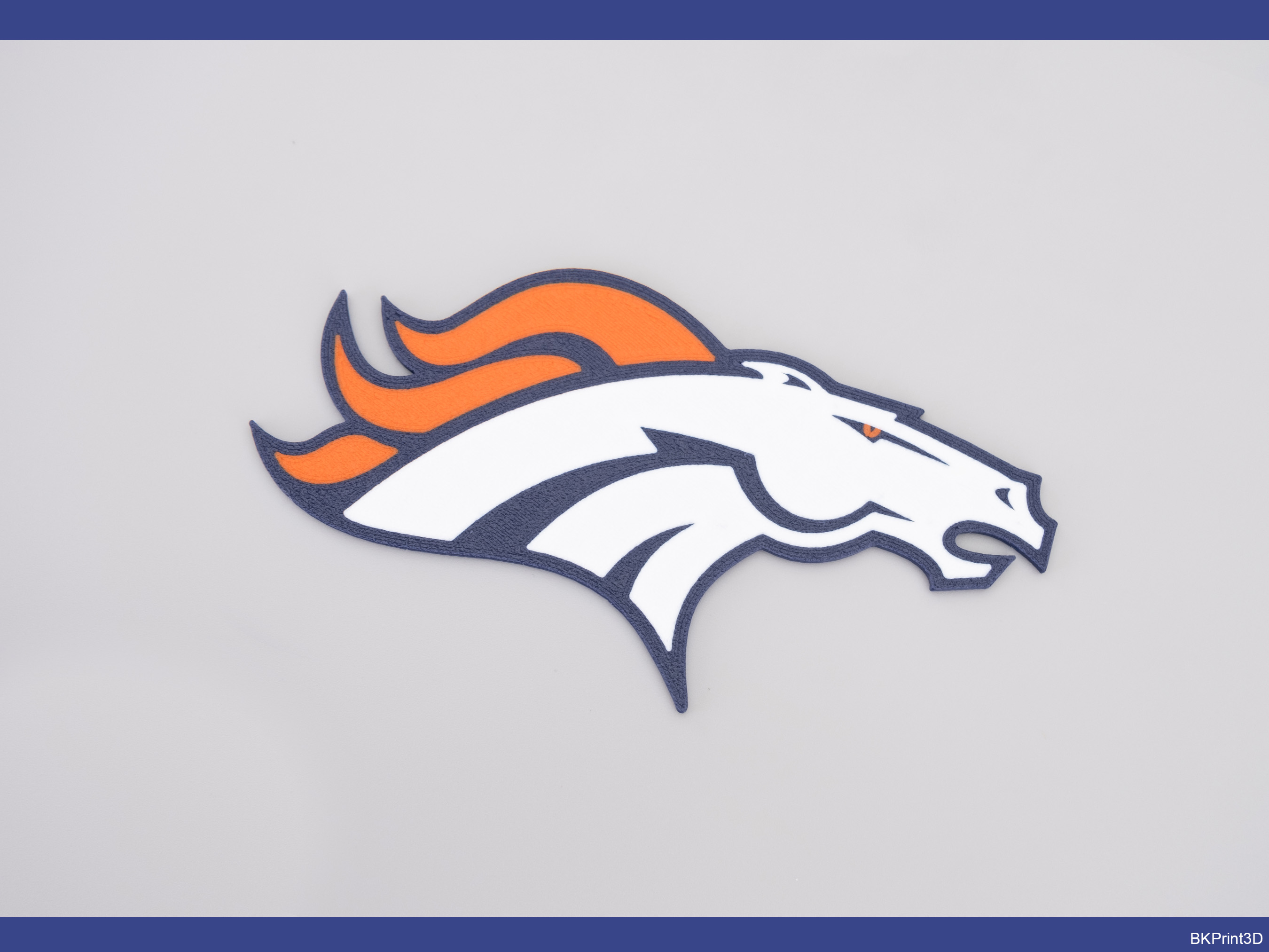 Denver Broncos Plaque Multi-Color by bogdan34000 | Download free STL ...