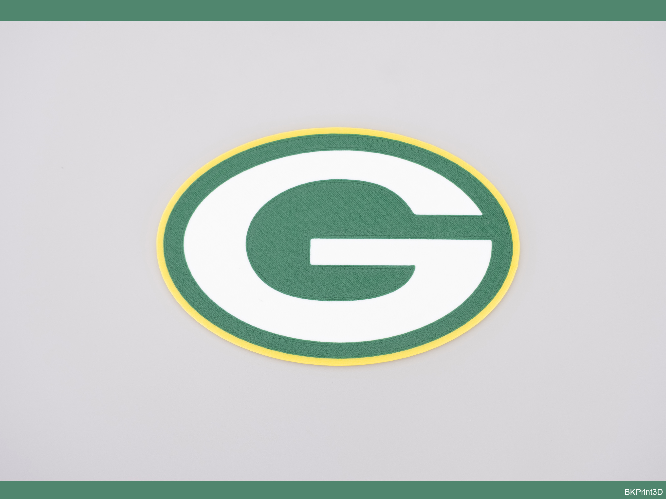 Green Bay Packers Plaque Multi-Color by bogdan34000 | Download free STL ...