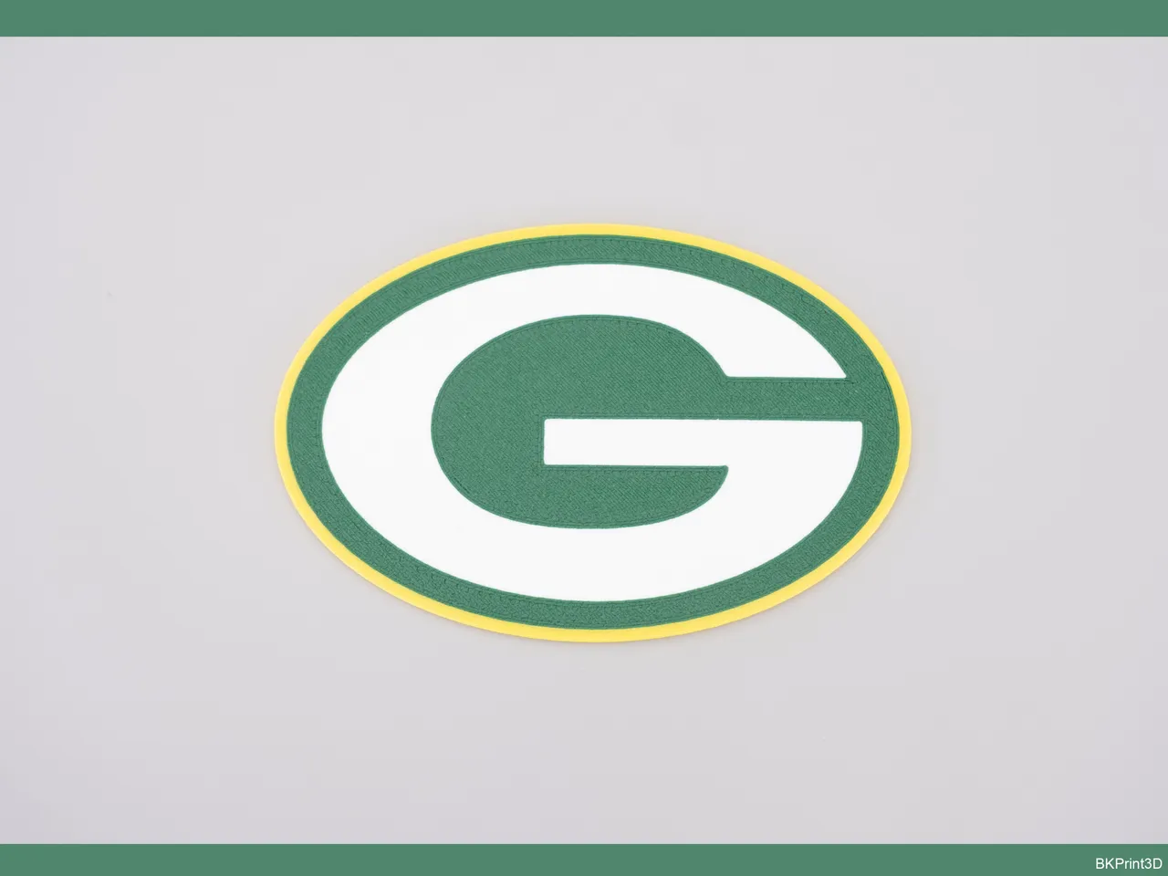 Green Bay Packers Plaque Multi-Color by bogdan34000 | Download free STL ...