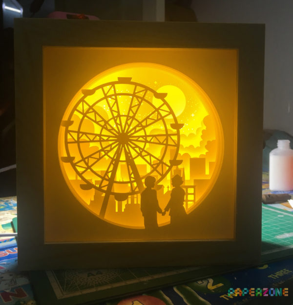 Dad and Mom with ferris Light Box
