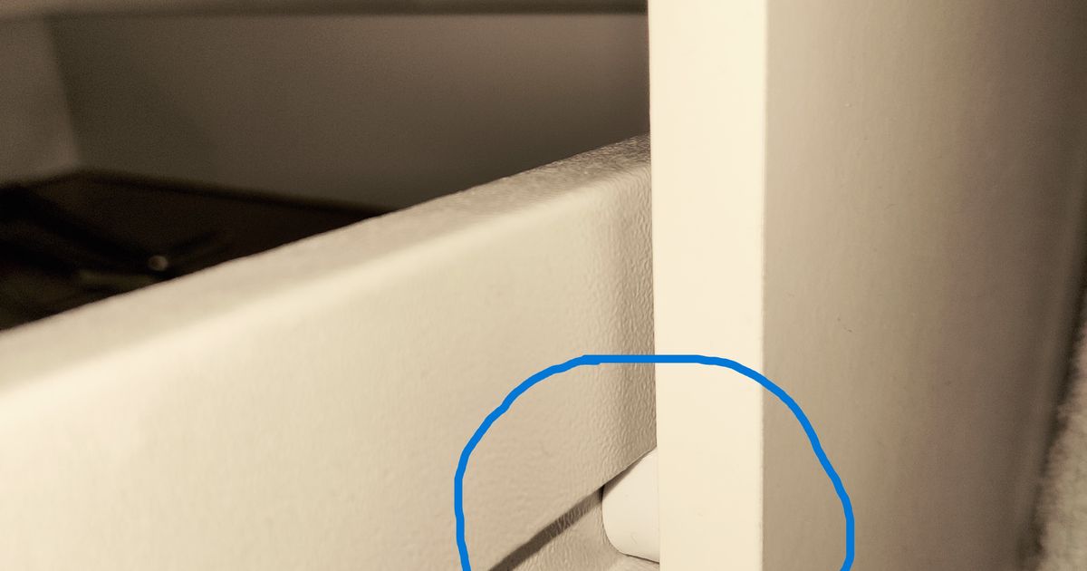 Drawer rail for Jysk closet Hagendrup by T_K Download free STL model