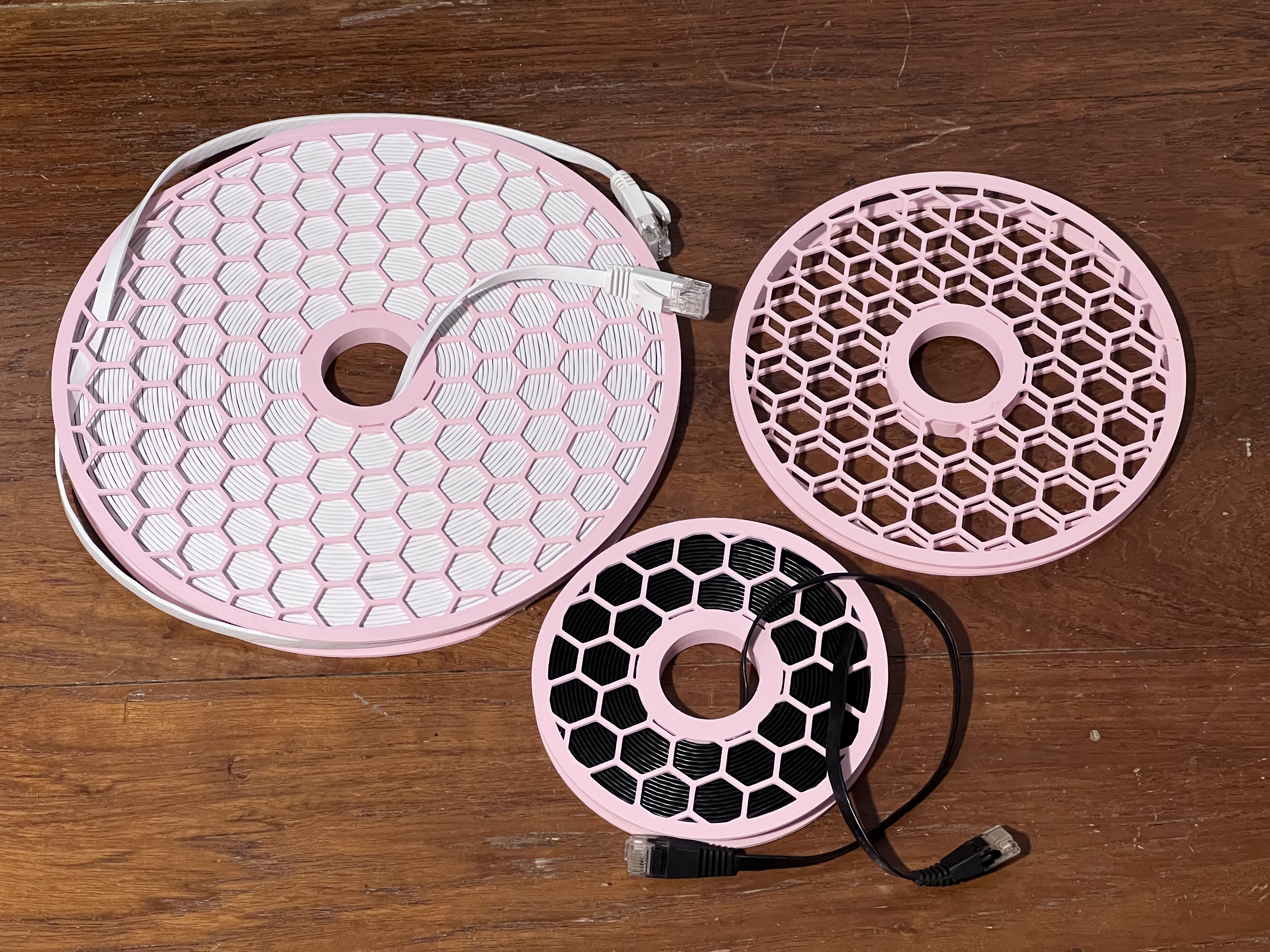 Flat Ethernet Cable Spool