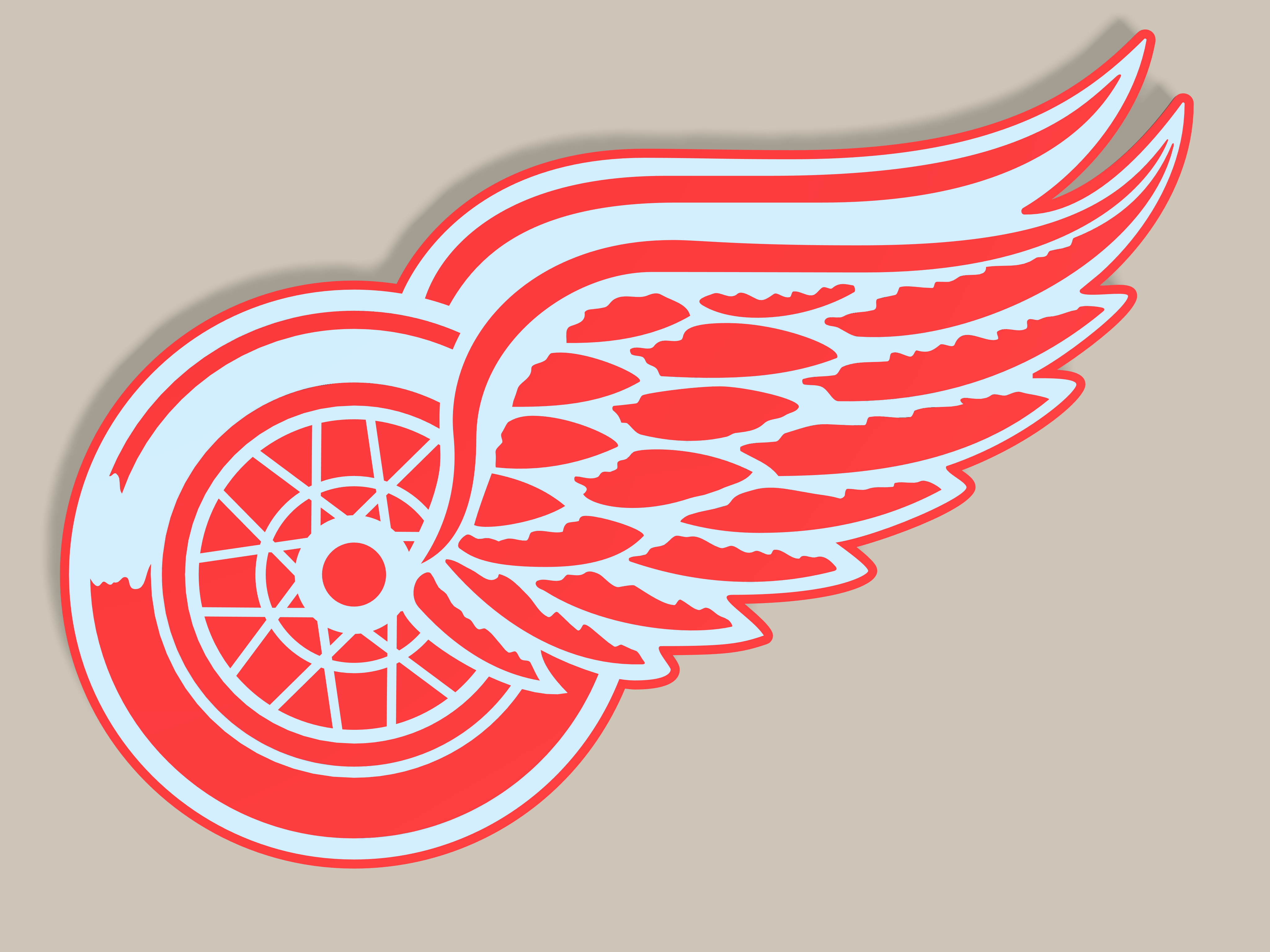 Detroit Red Wings logo Multimaterial