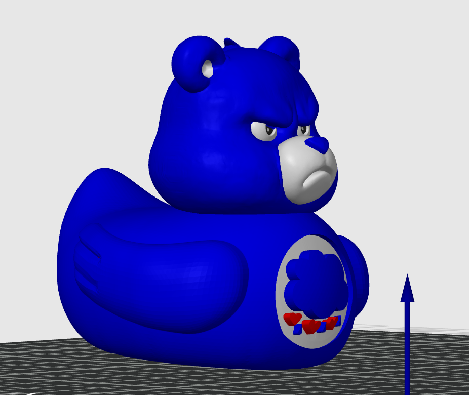 grumpy care bear rubber duck