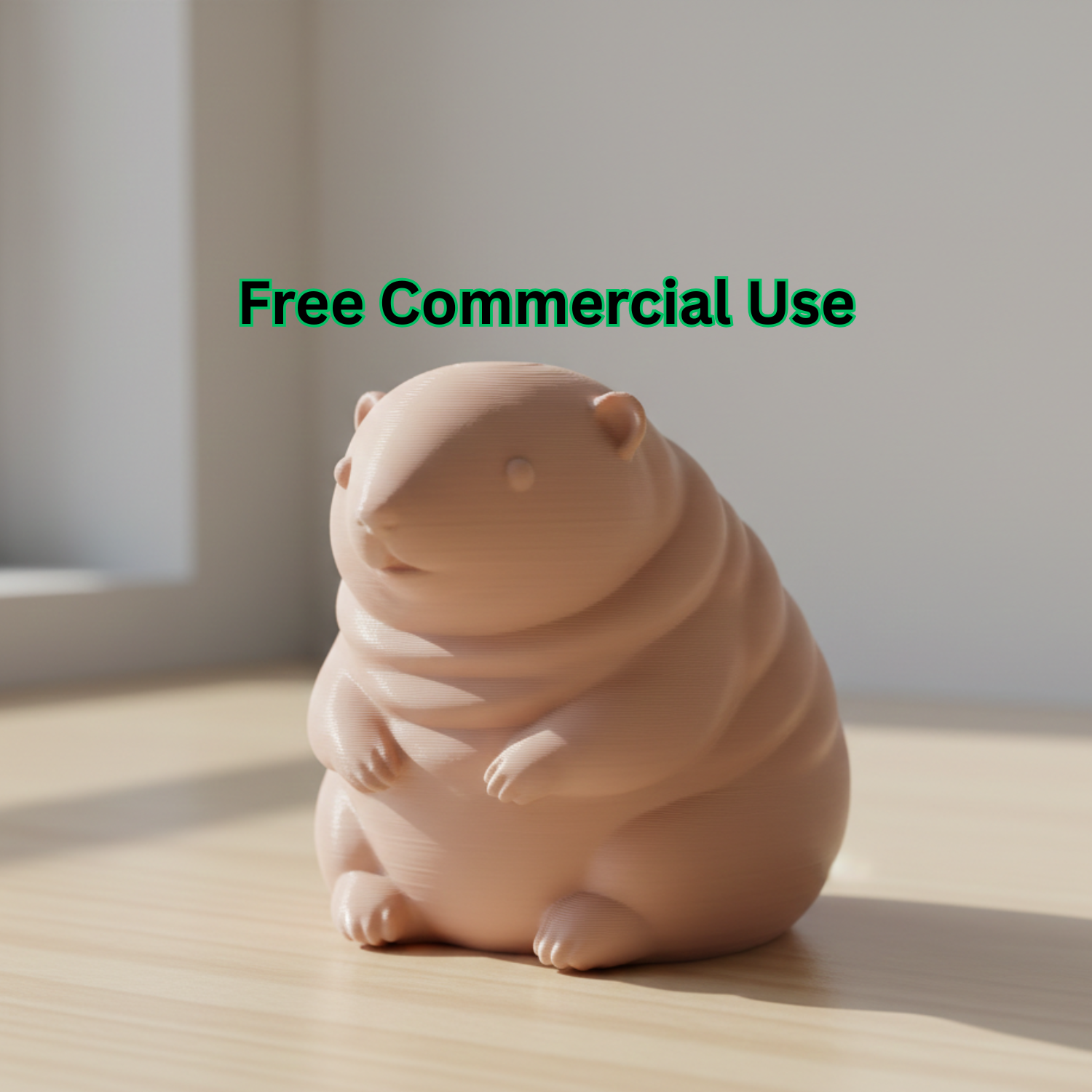 Cute Naked Mole Rat Figure