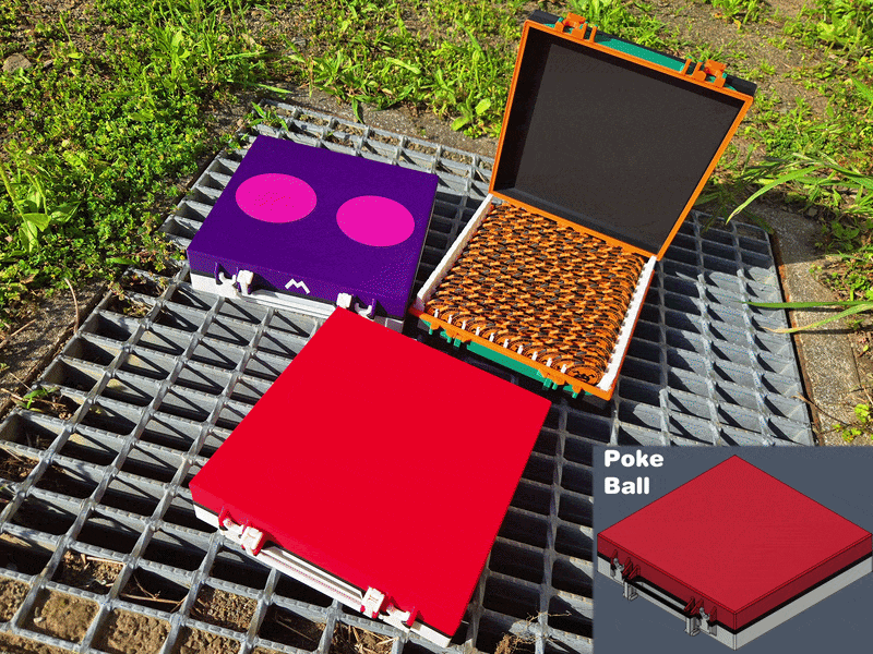 Poke Ball MakerChip Carrying Case (All 28 kinds!)