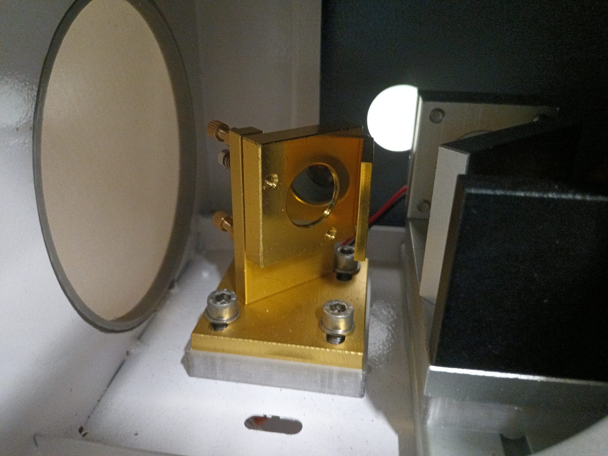 Base for the first mirror - CO2 laser