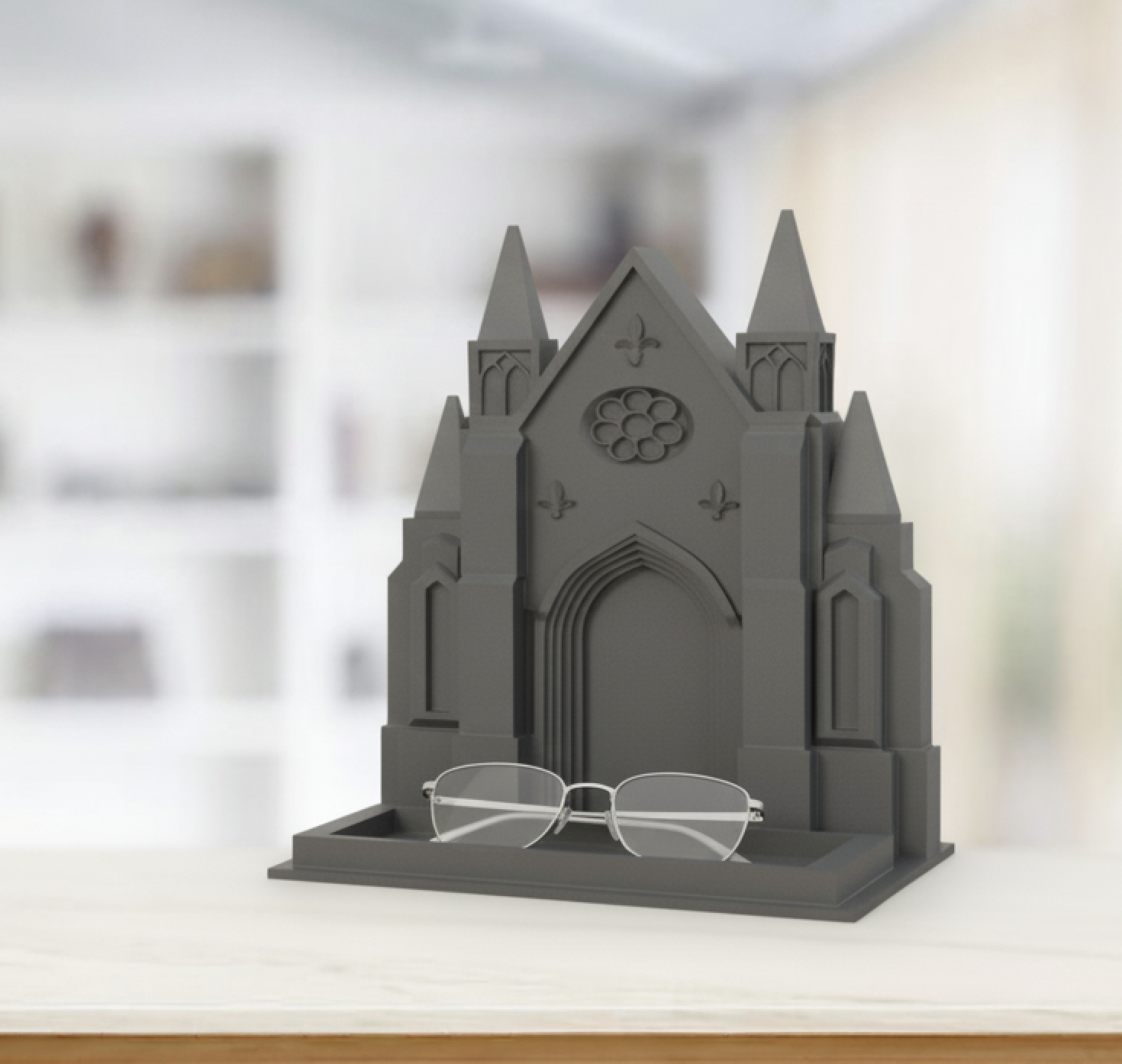 Gothic Cathedral Glasses & Accessory Holder