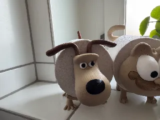Upgrade toilet roll dog gromit with tail friendly animal