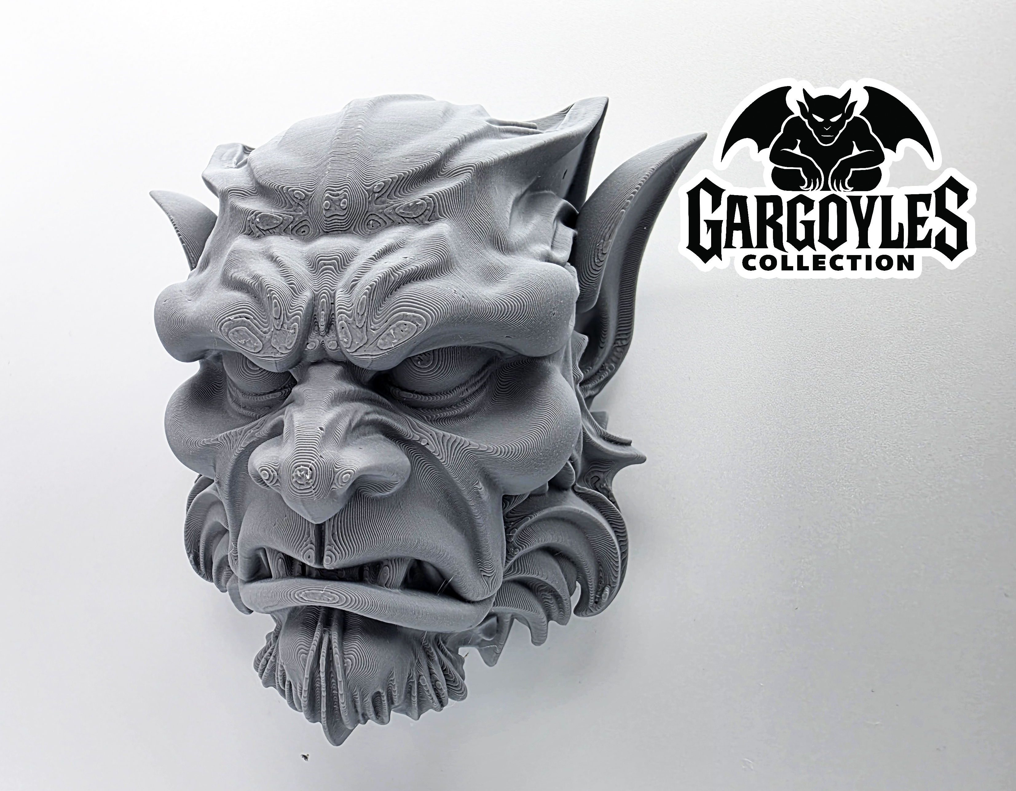 Scowling Gargoyle Face - Wall Mount