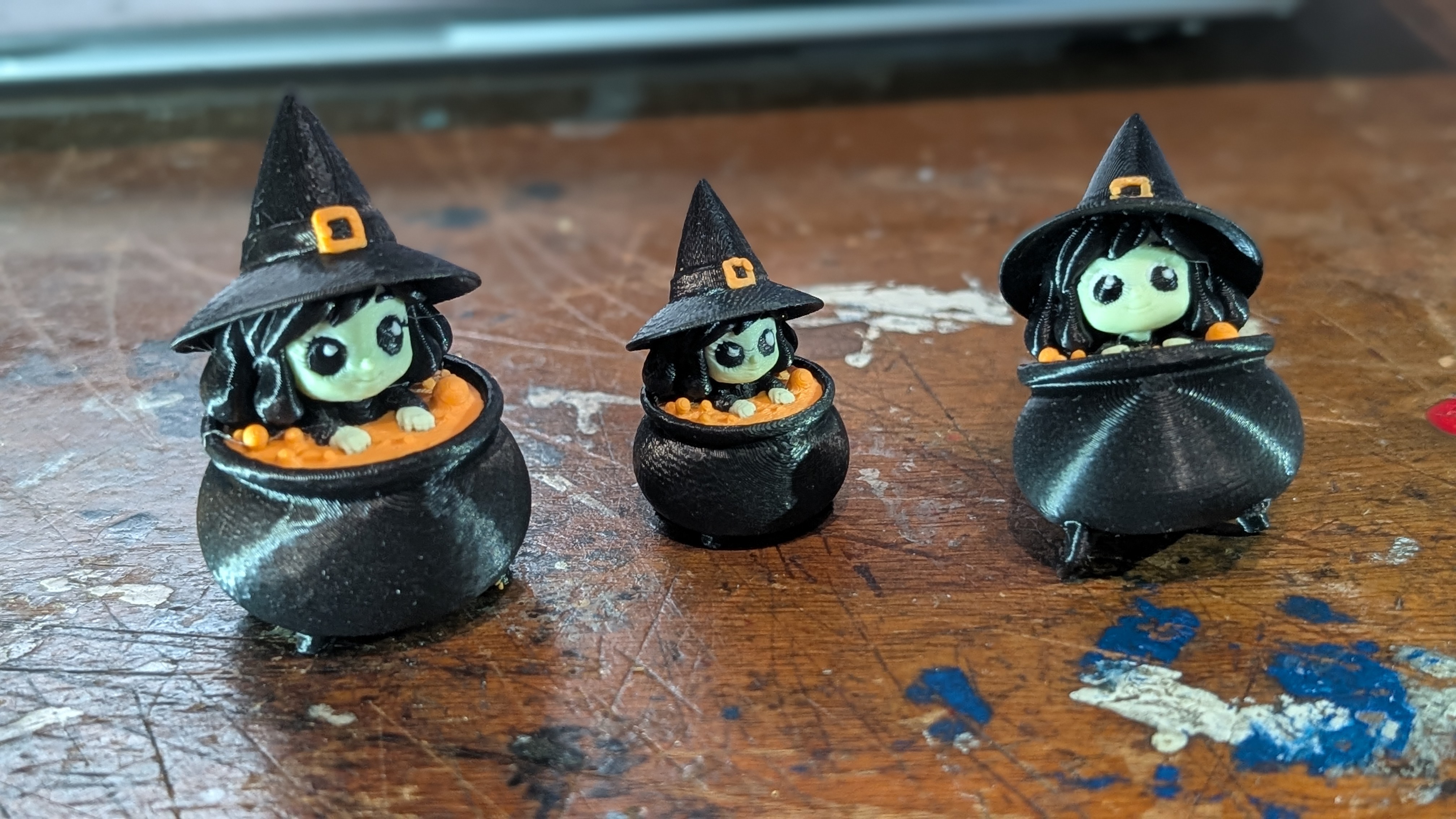 Little Witch in her Cauldron