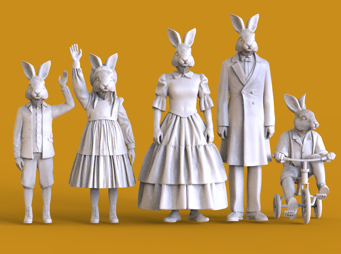 Rabbits family