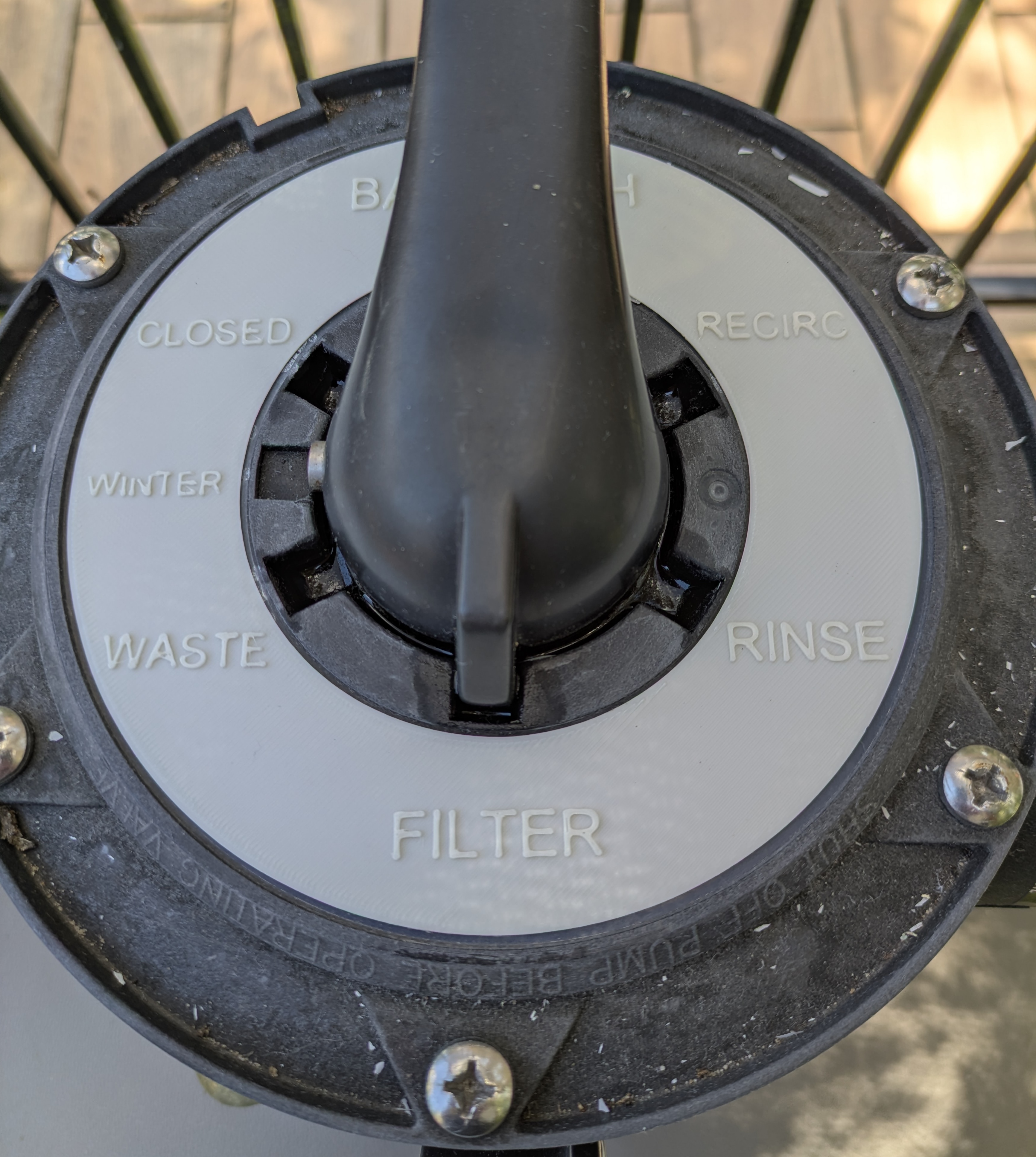 Hayward pool filter label