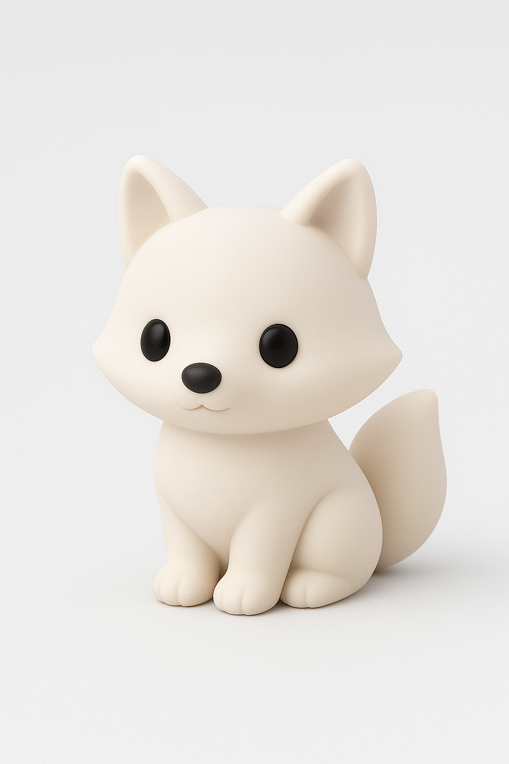 arctic fox v1 - cute sitting animal fox