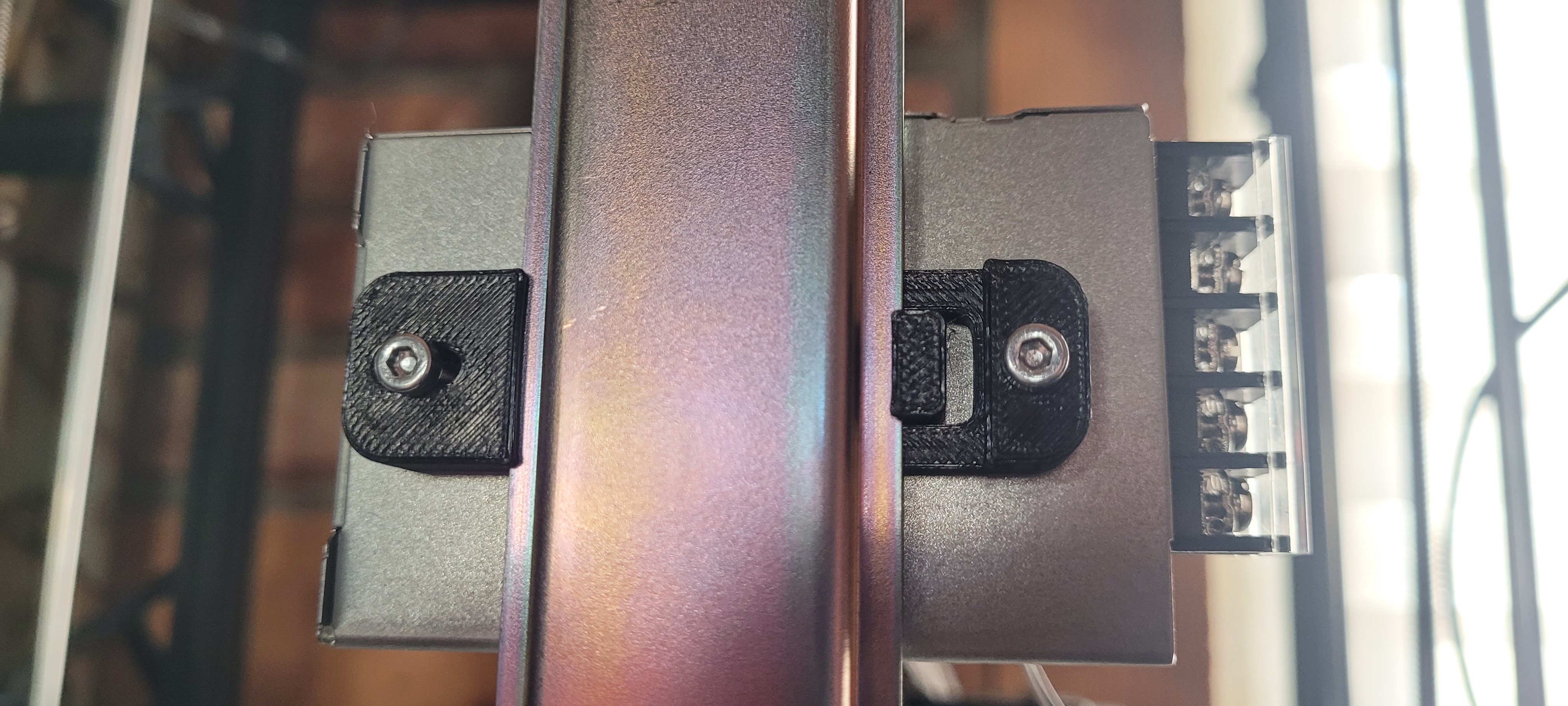 DIN Rail Bracket Through-hole Long-hole 3D model