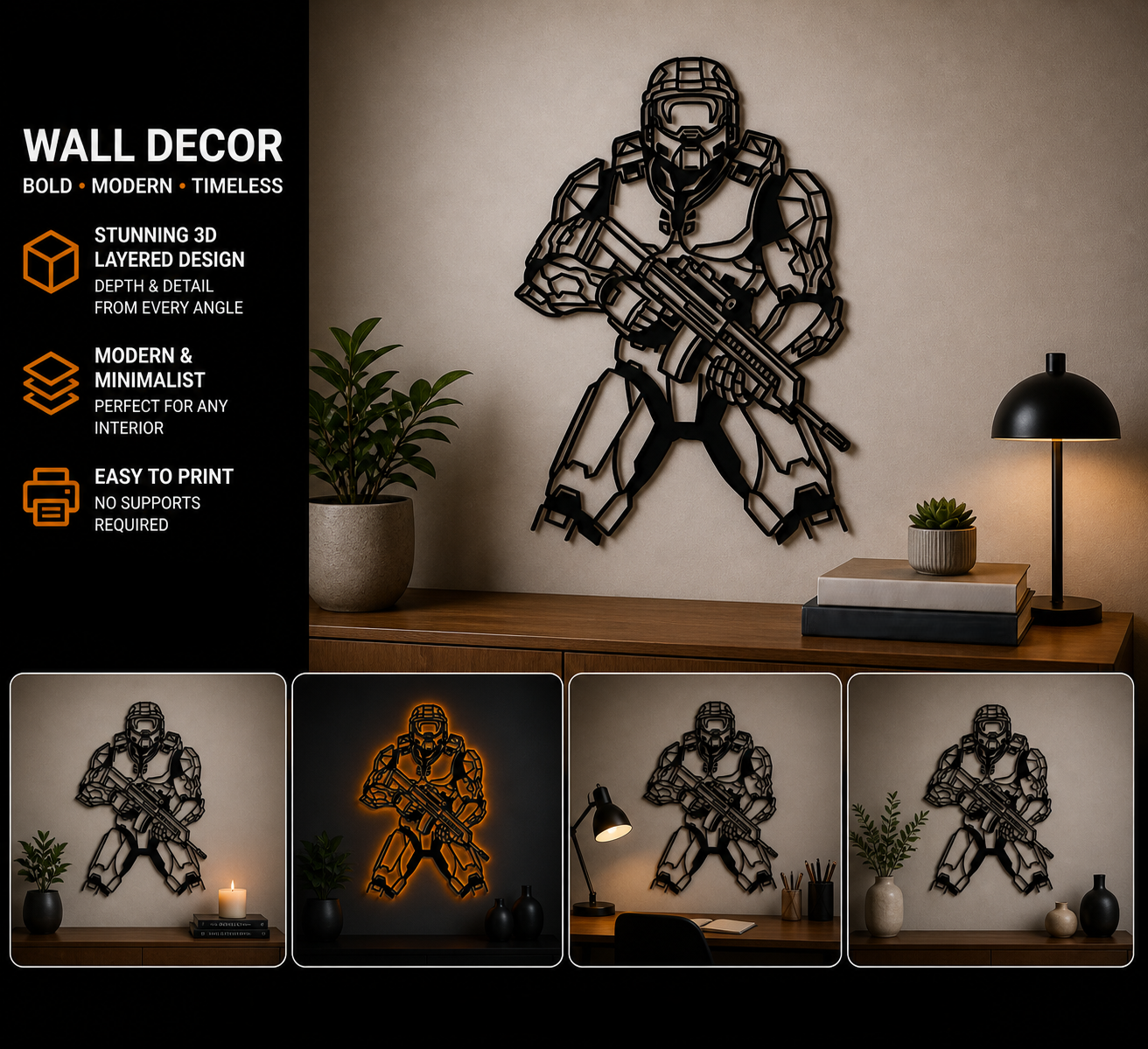 Master Chief wall decoration