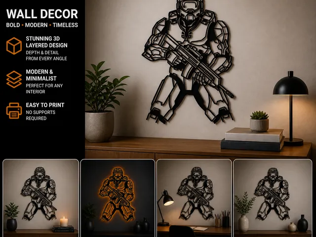 Master Chief wall decoration