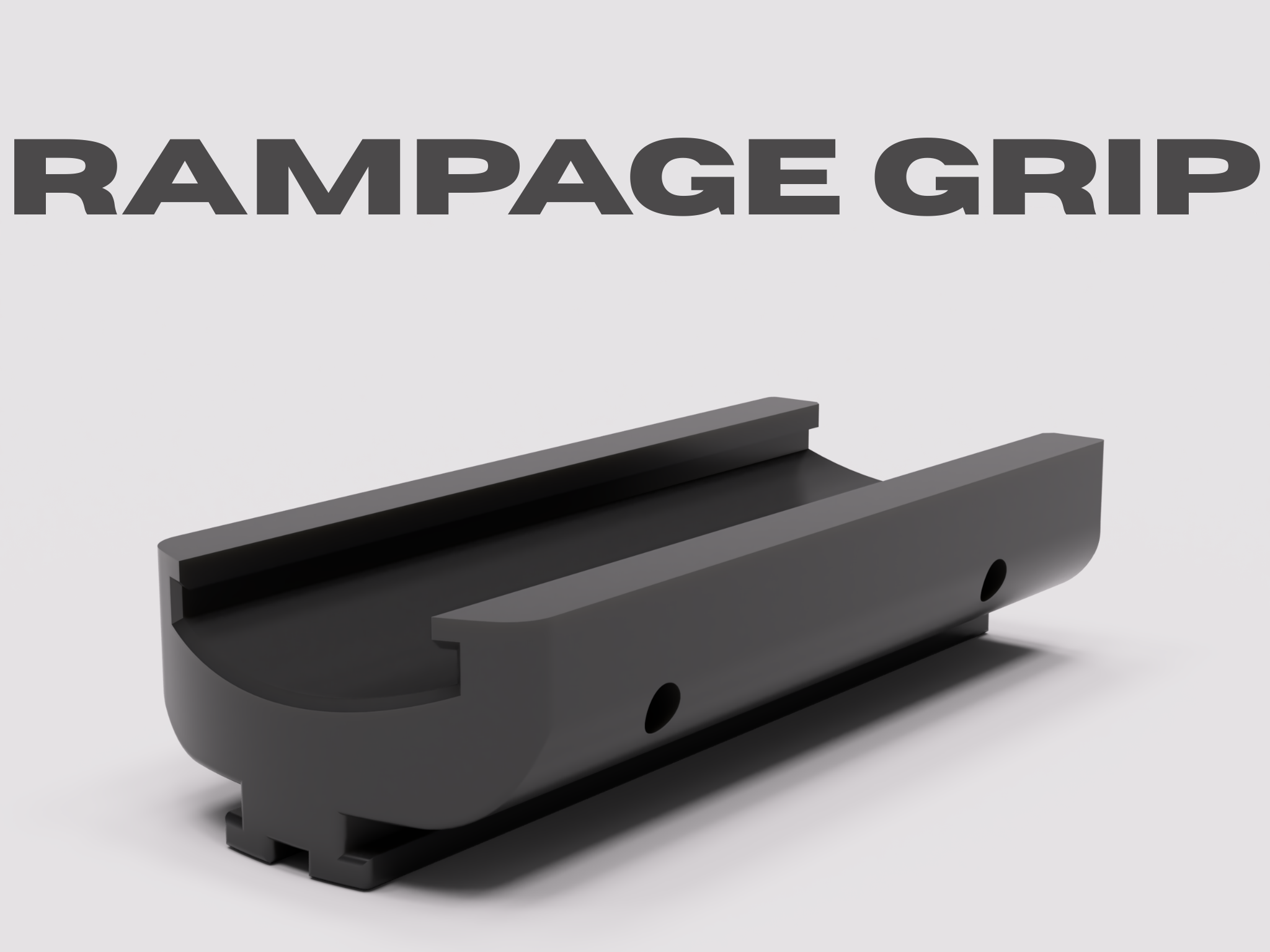 Nerf Rampage Priming Grip Replacement — Rail Upgrade, No Extra Hardware