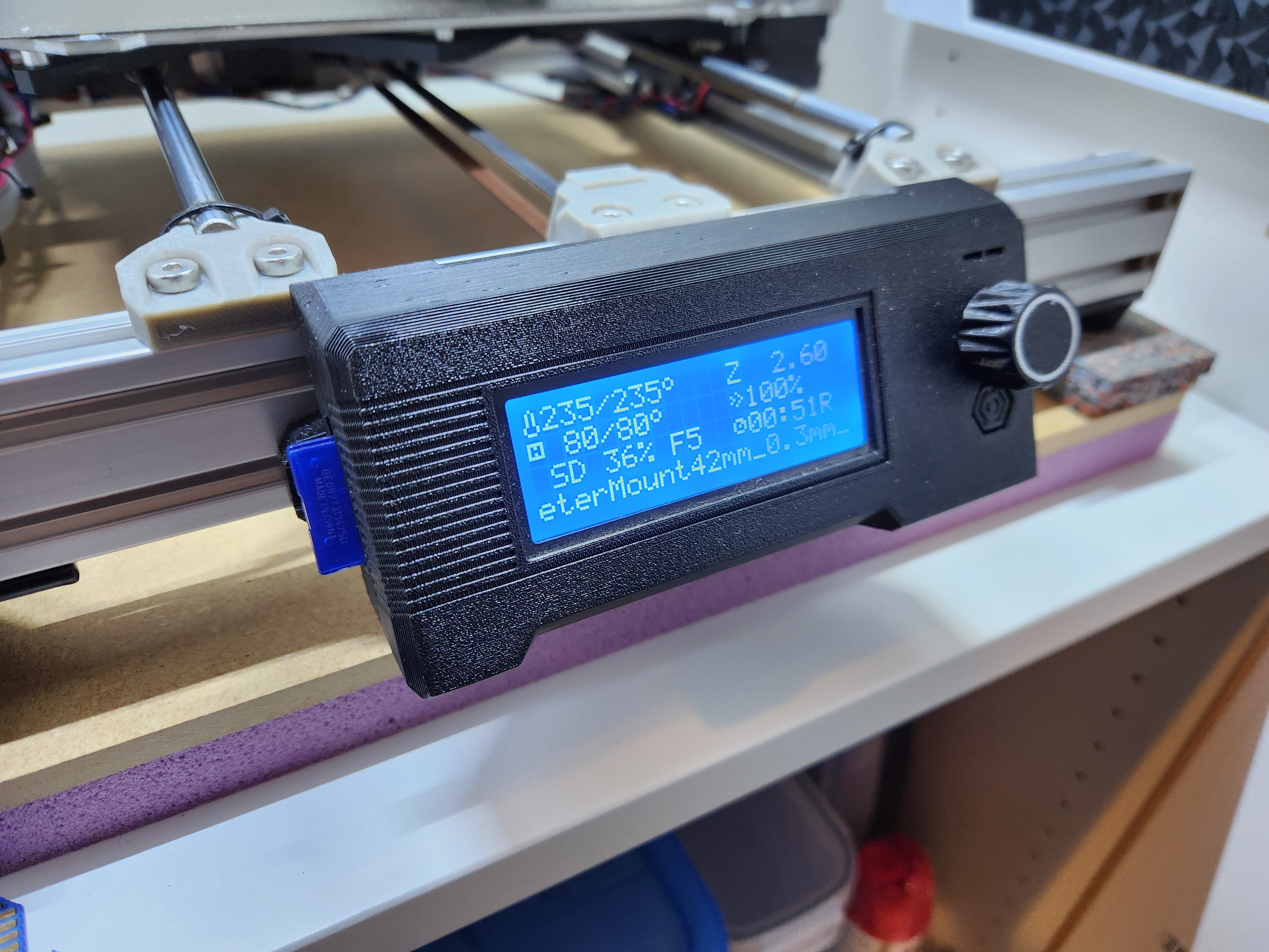 Bear frame MK3S LCD cover 25°