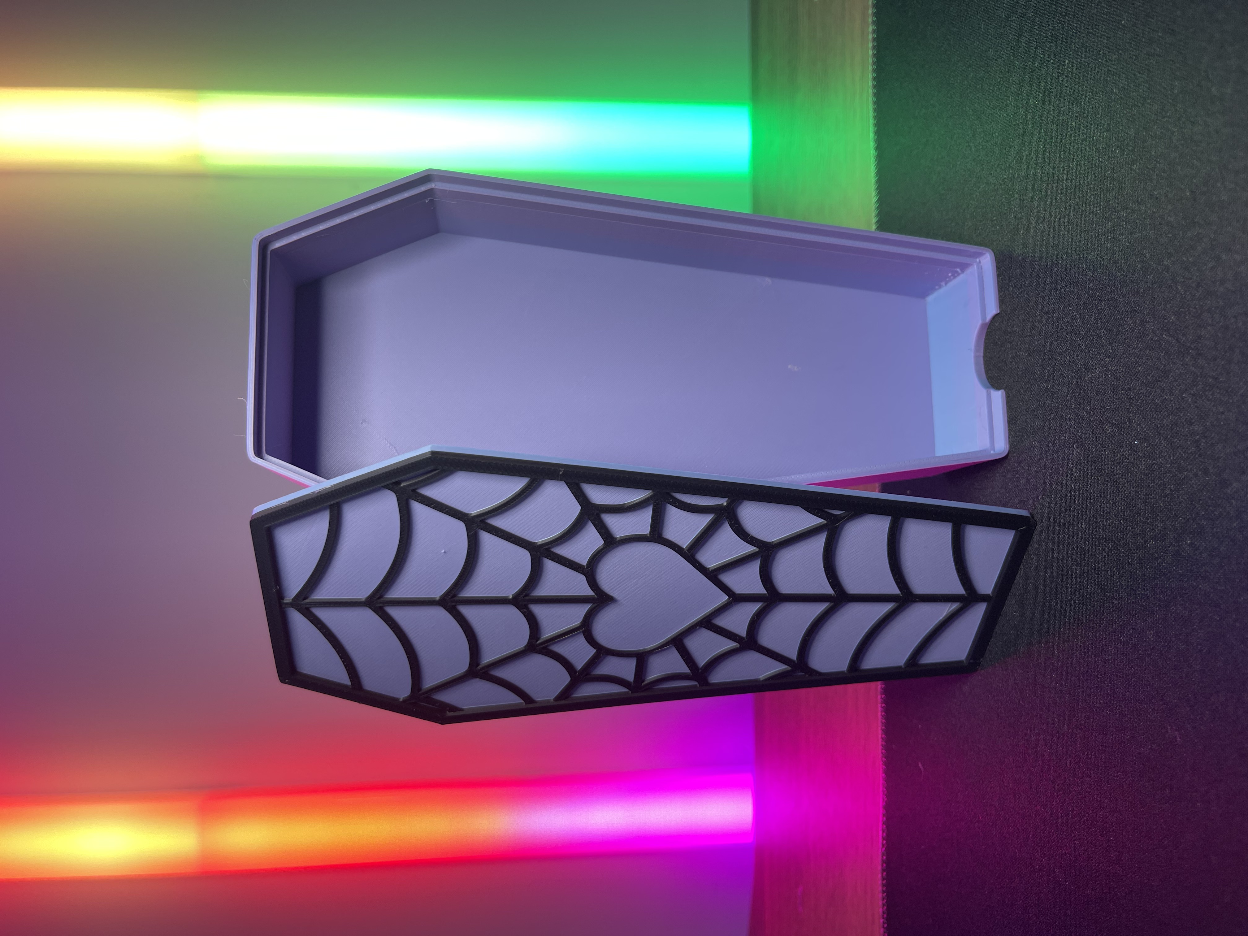 Coffin Web Heart – Spooky Cute Decor & Container