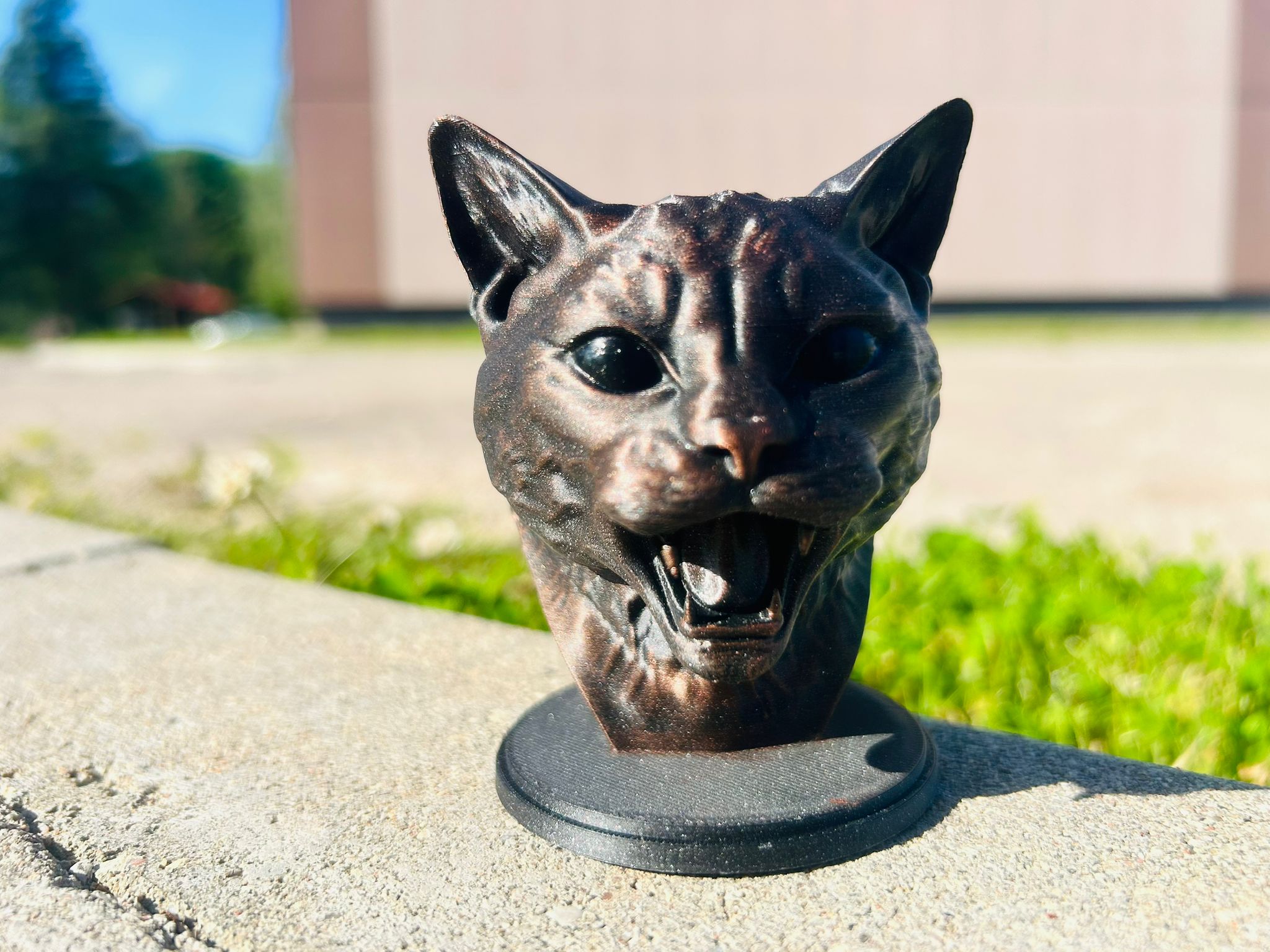 Miniatura 3 do modelo 3D Cat Statue