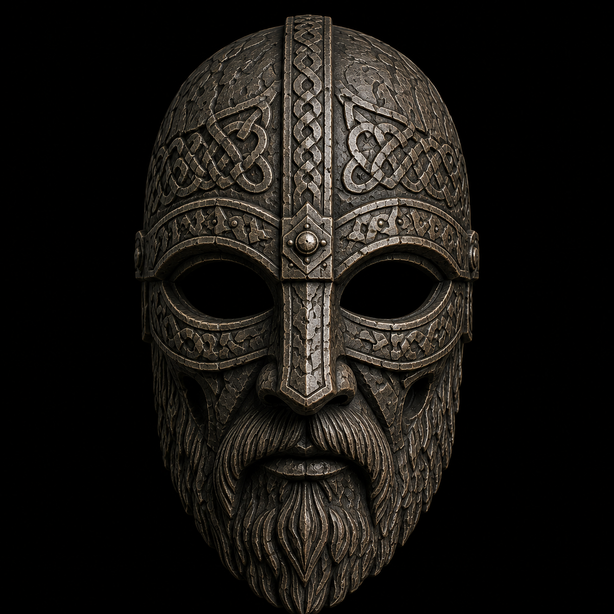 #04 — MÁSCARA DEL JARL VIKINGO EL ROSTRO DEL GUERRERO DEL NORTE