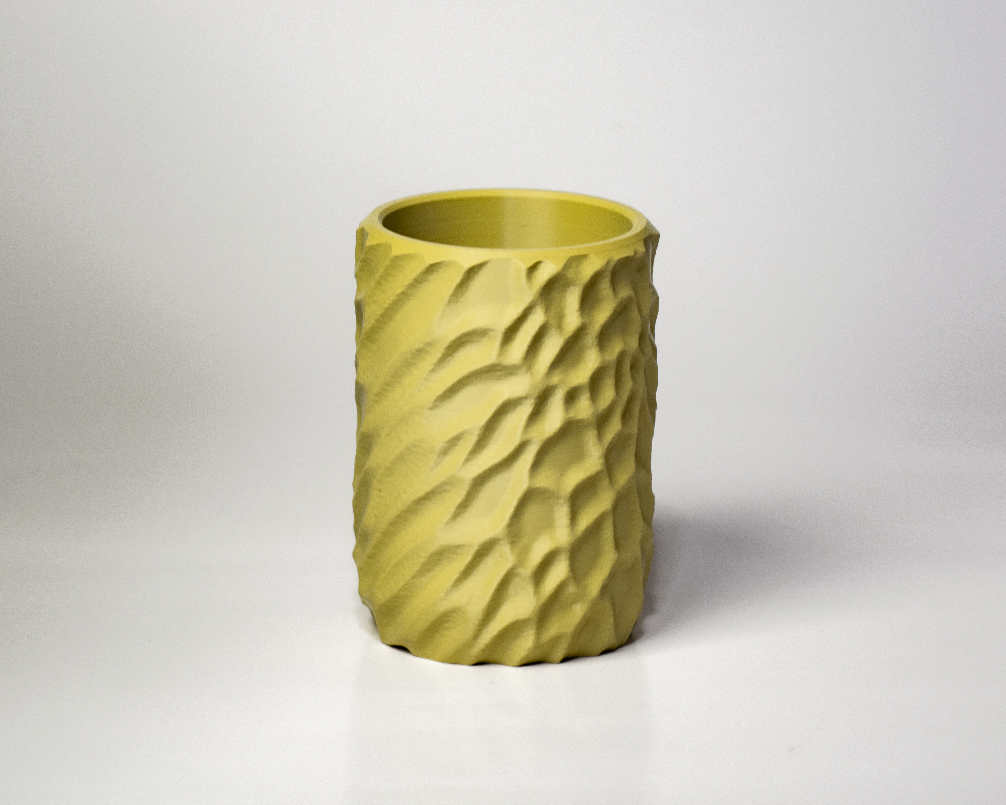 Cup 003 - Chiseled Organic Vase / Pencil Holder
