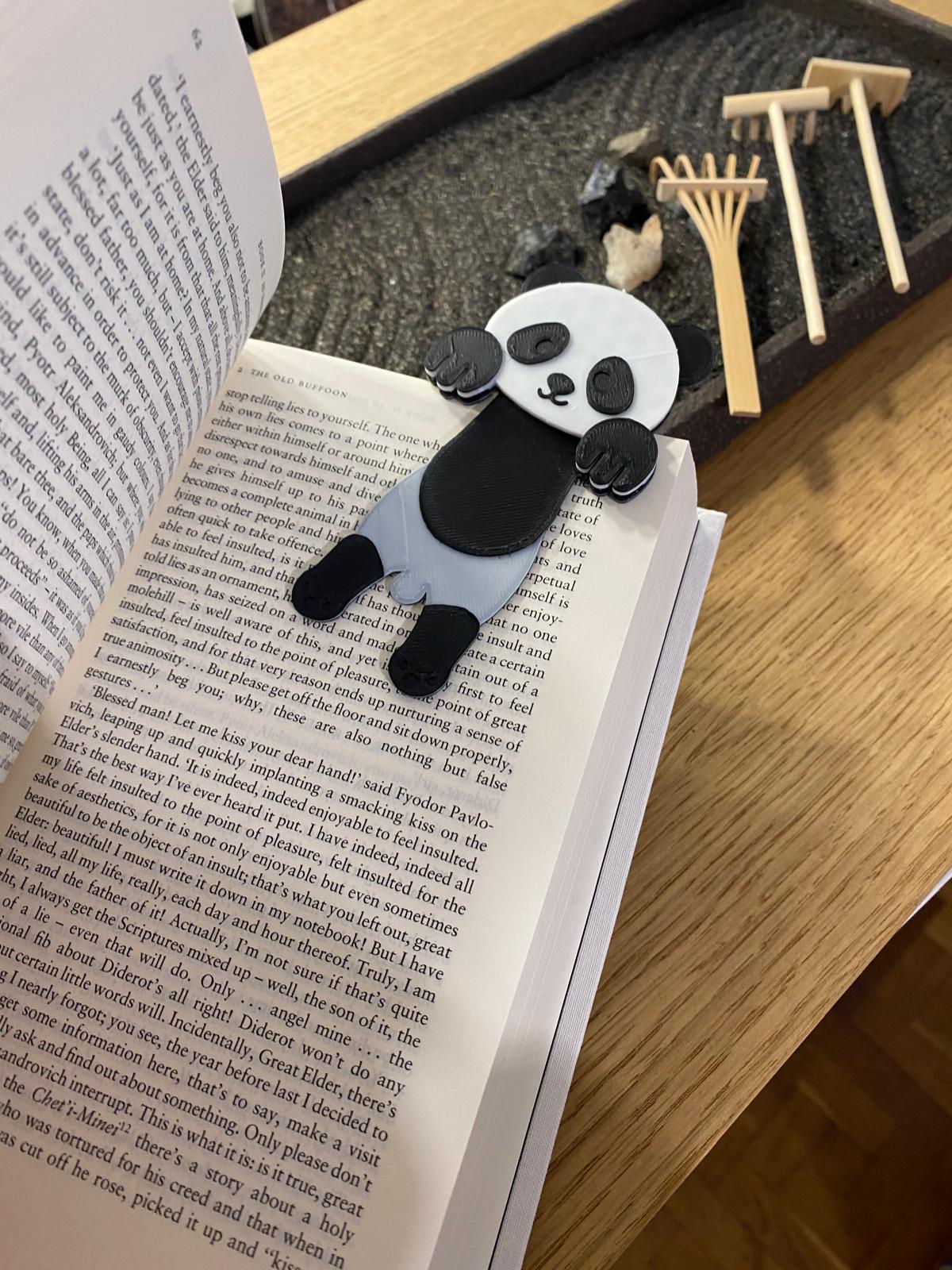 Panda Book Bookmark