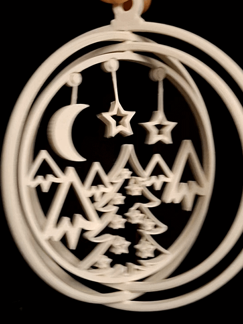 NEW Swinging Stars Winterland Christmas Tree Rotating Ornament 2025 edition