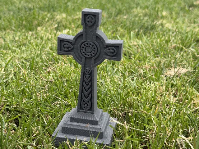 Celtic Stone Cross (Halloween)