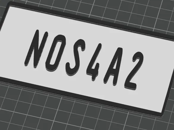 NOS4A2 plate
