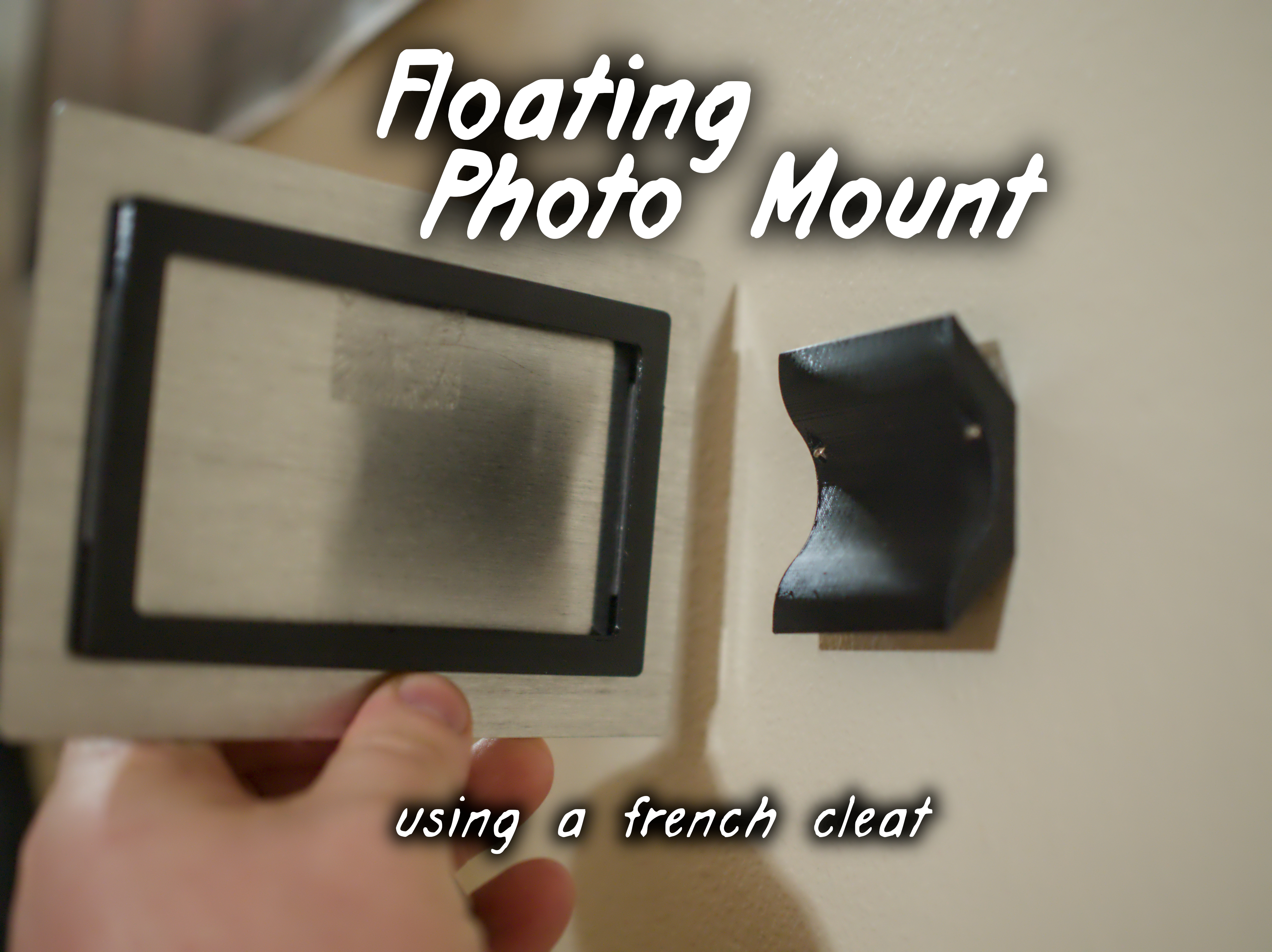 Floating Photo Mounting System (French Cleat)