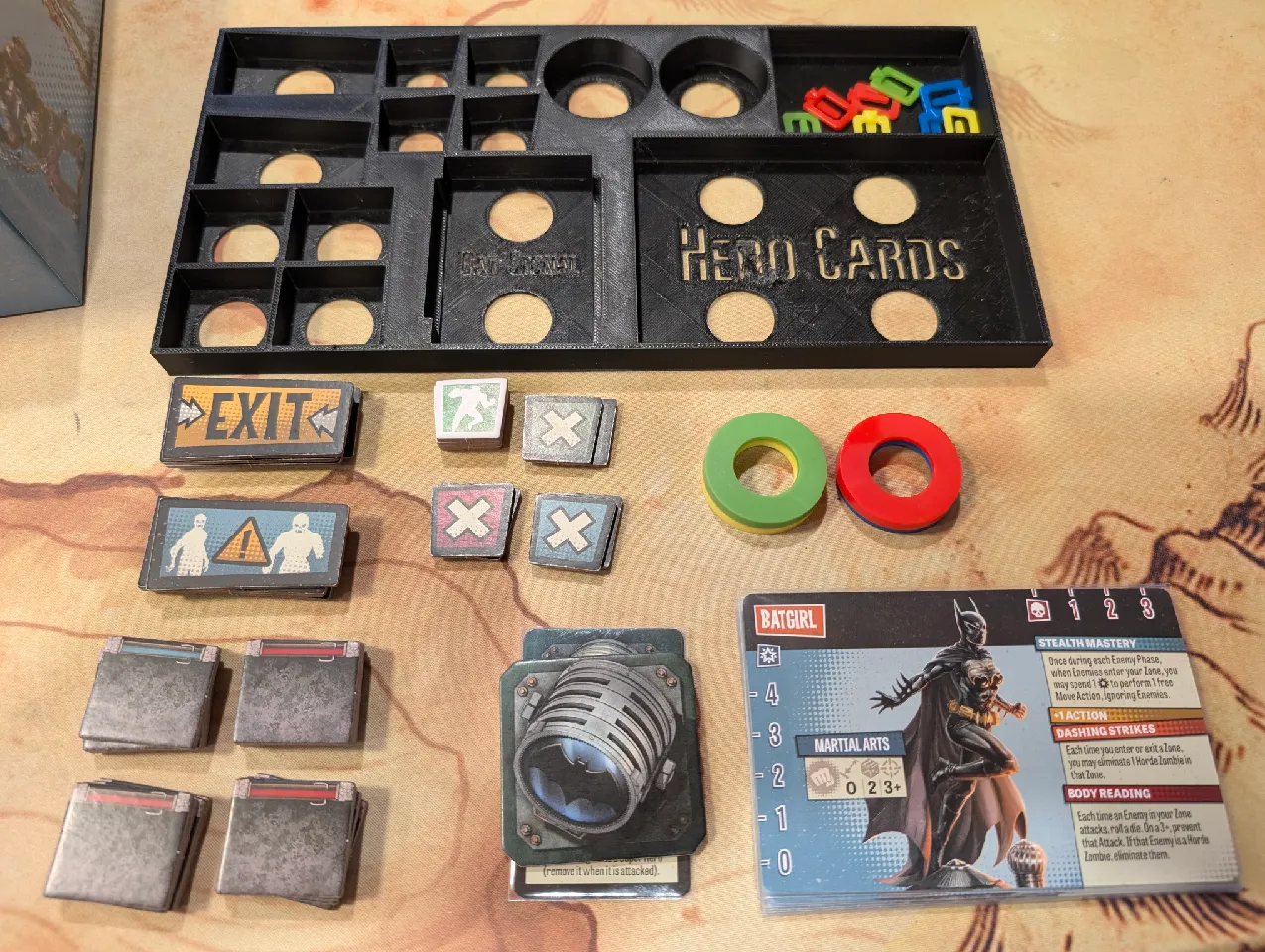 DCeased Gotham City Outbreak board game insert/ organizer 