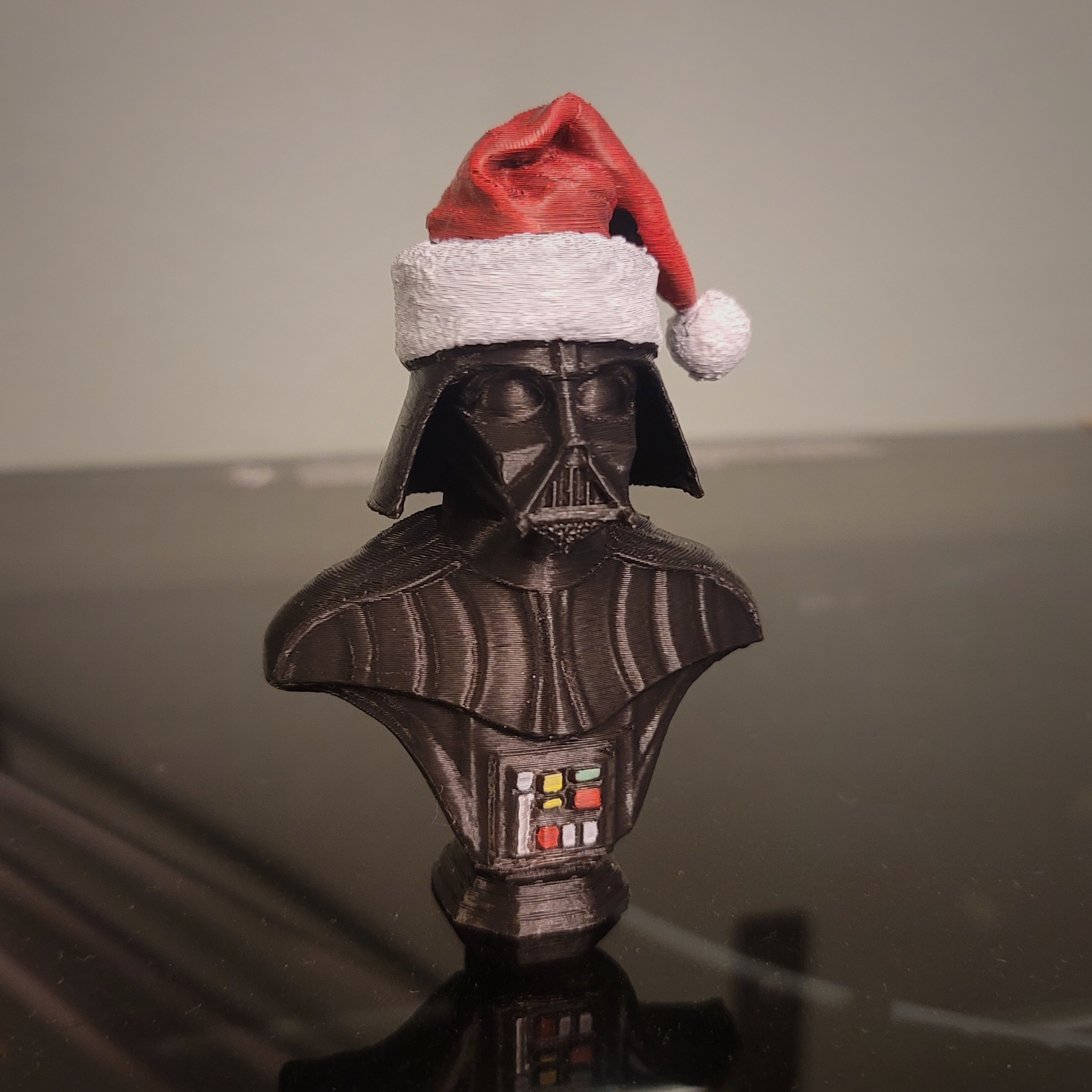 Holiday Darth Vadar Bust (with optional ornaments)