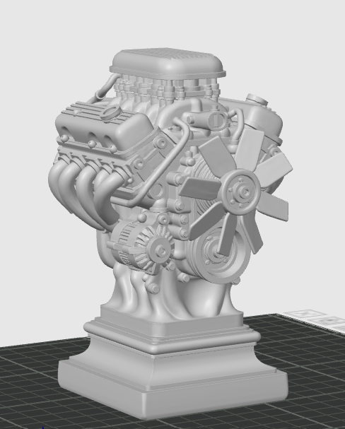 Miniatura 6 do modelo 3D V8 Engine Statue