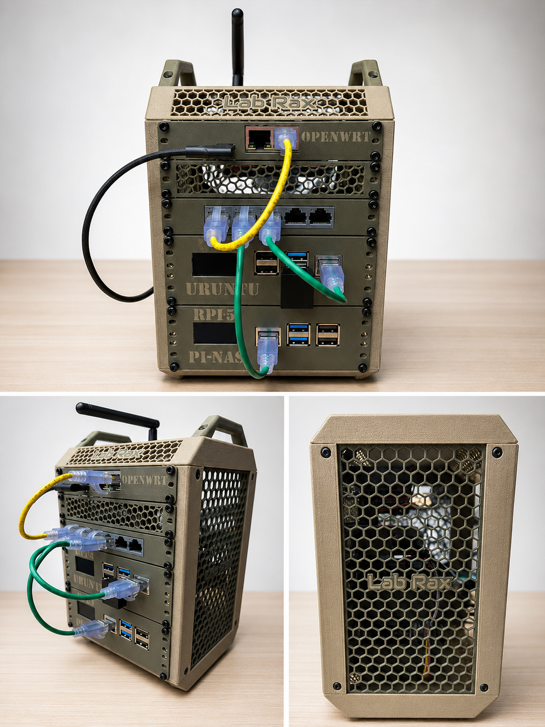 Mini Lab Rax 5inch 7U side panels and rails