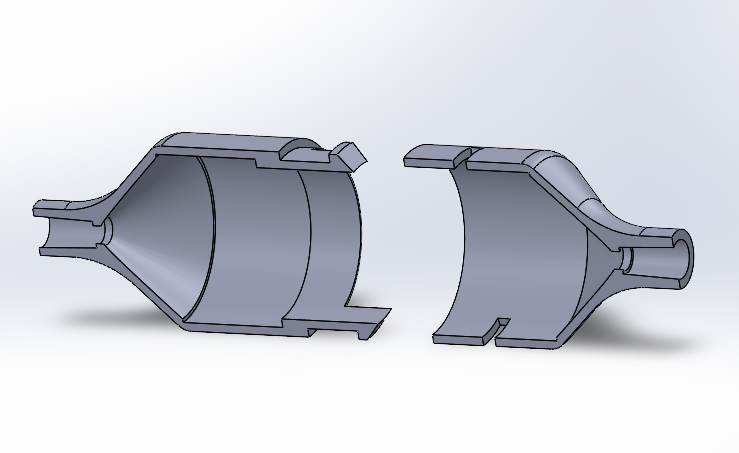 housing for filament filter on teflon tube 4x2mm
