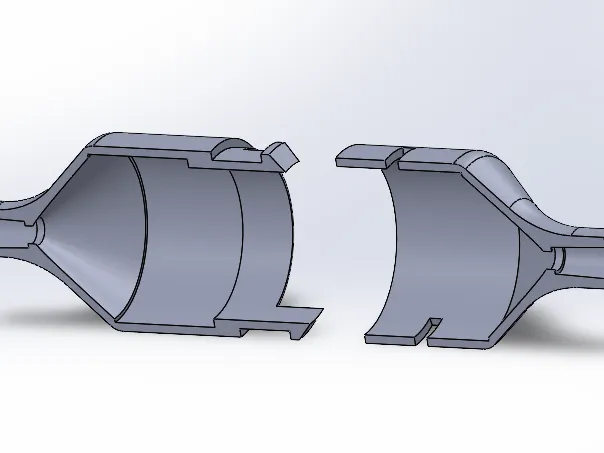 housing for filament filter on teflon tube 4x2mm