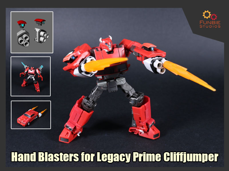 Hand Blasters for Transformers Legacy Prime Cliffjumper
