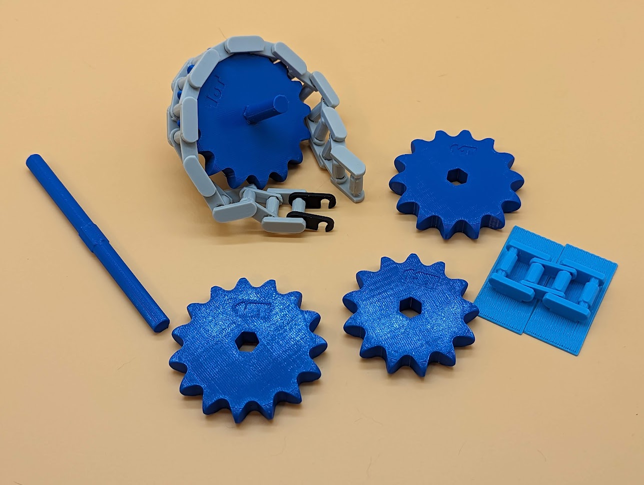 Chain And Sprocket Print In Place, Customizable by MadMax Download