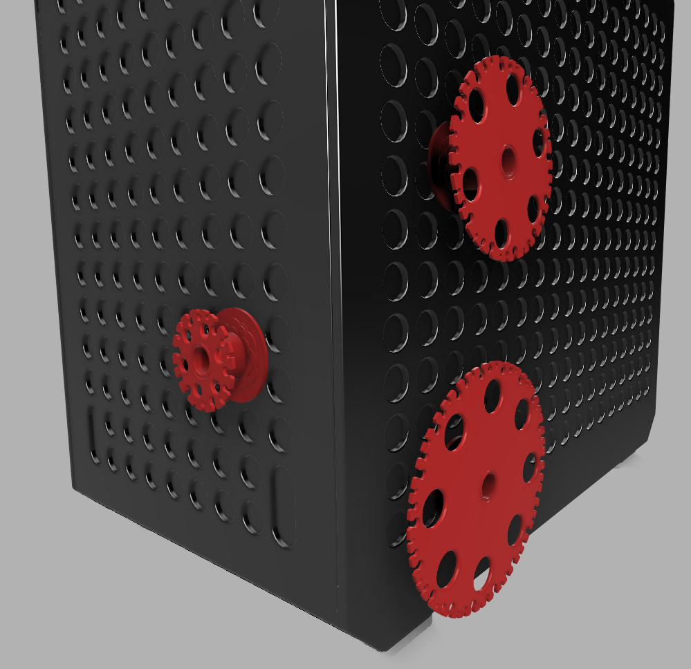 Spinning cable spool for Qube 500 - print in place bearing