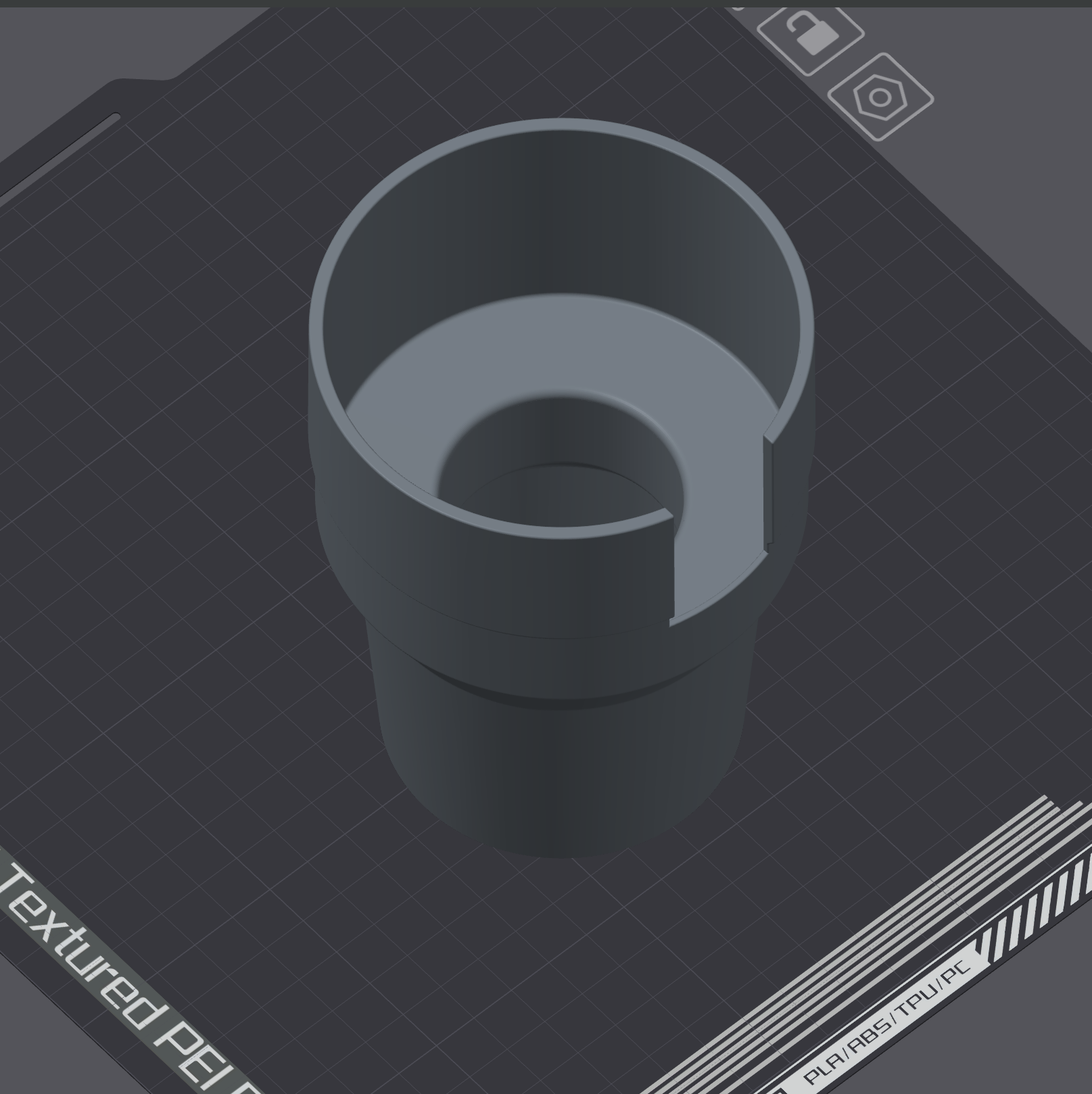 Cup Holder Adapter for Large Bottles, Coffee Cups by igmiller