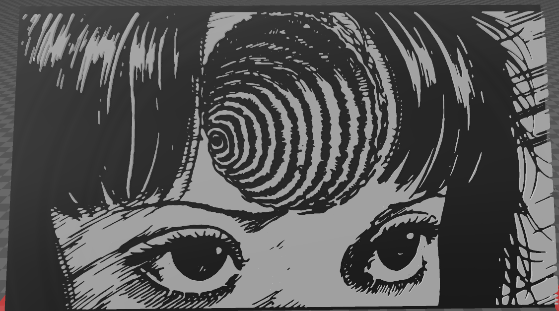 Uzumaki Junji Ito Stencil **Update** by Huf, Download free STL model