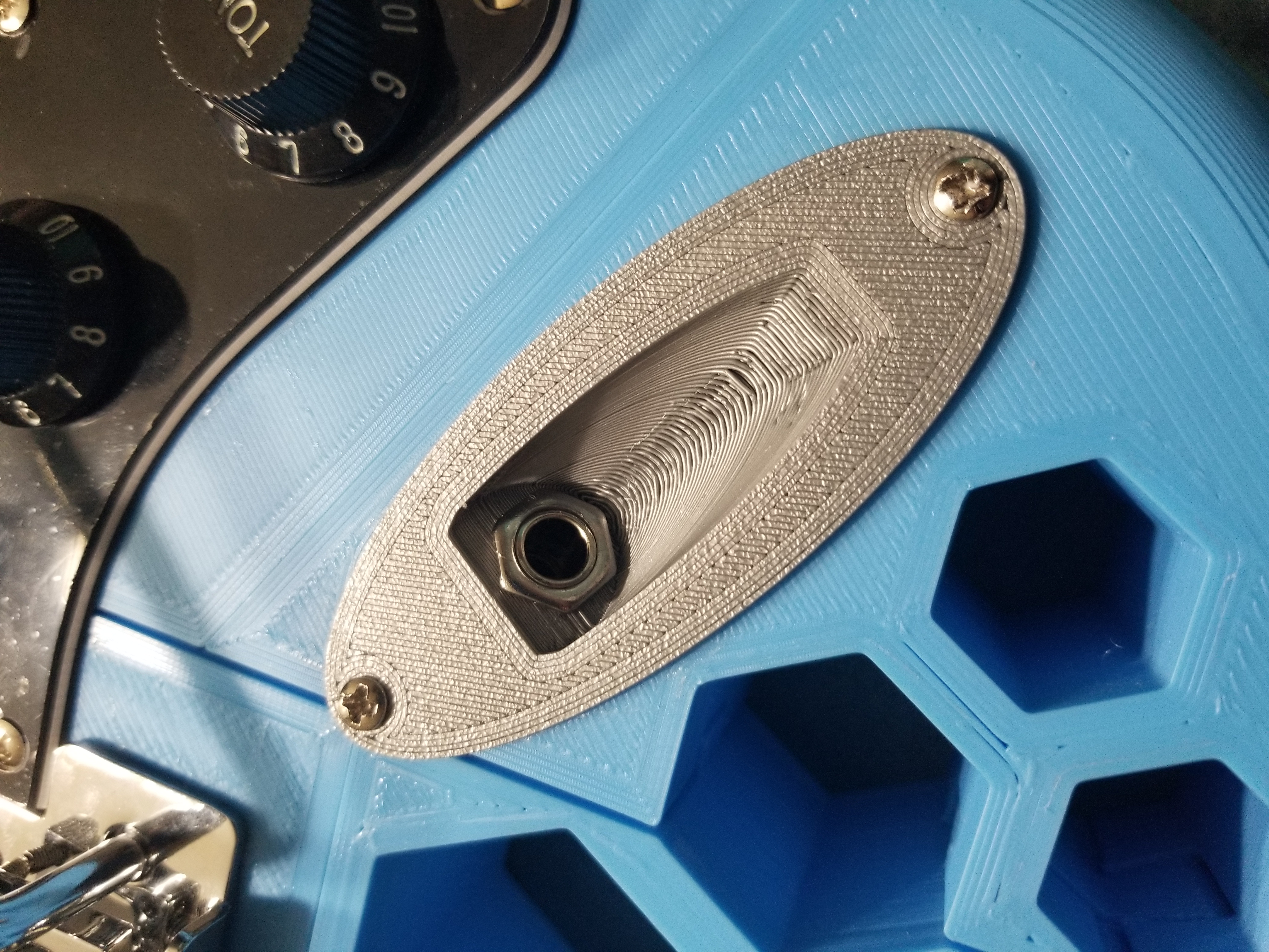 Stratocaster Input Jack Plate