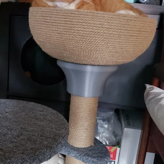 Whisker City Mini Cat Tower Cushioned Perch Upgrade Support od