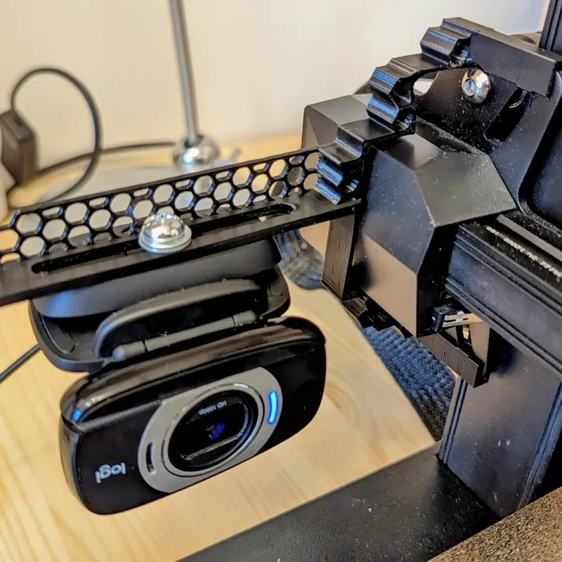 Ender 3 S1 Z-axis Camera Mount Logitech C920 with Updated Version by bkt_x5, Download free STL model