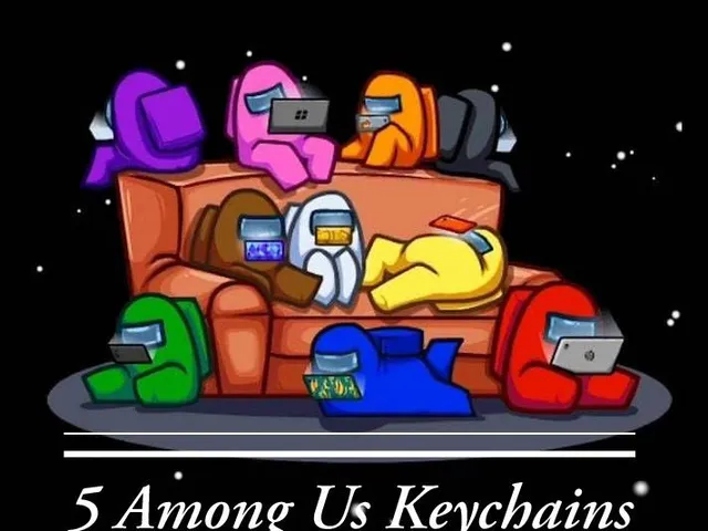 Among Us keychain! 5 different characters! Follow Please!