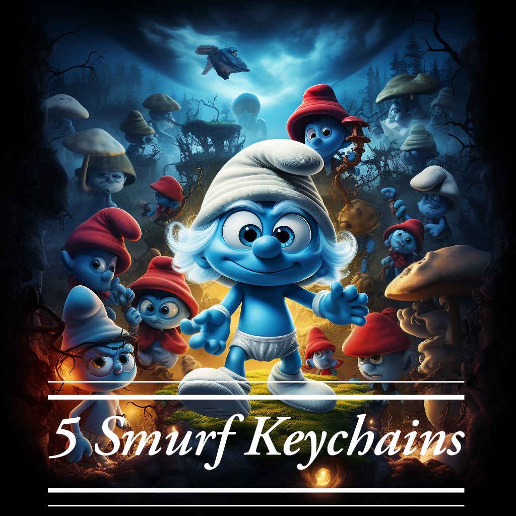 Smurf keychain! 5 different characters! Please Follow!